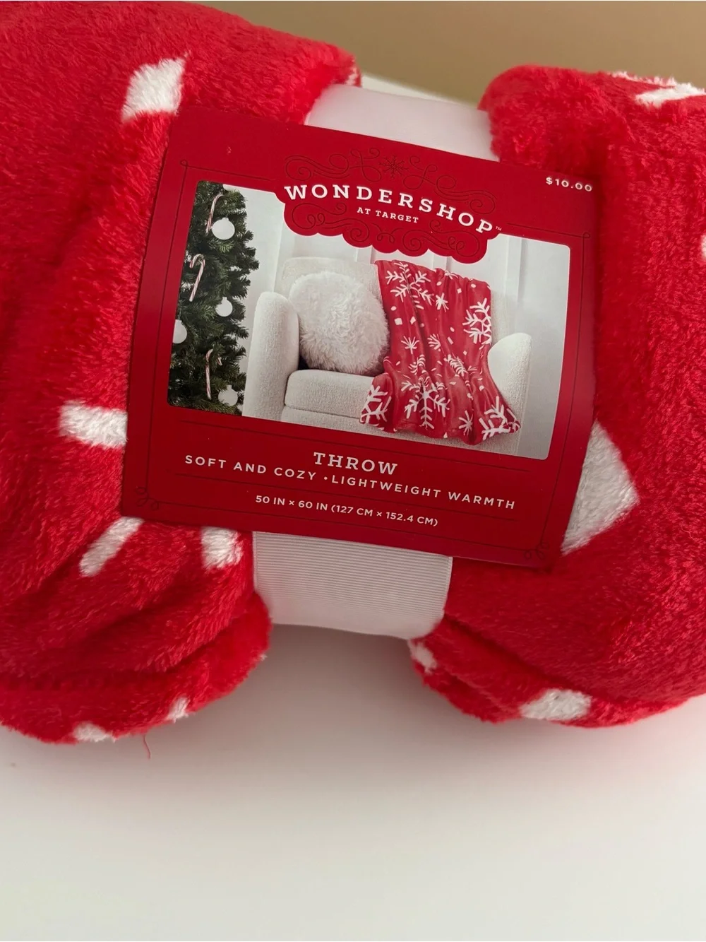 Wondershop Red & White Snowflake Throw